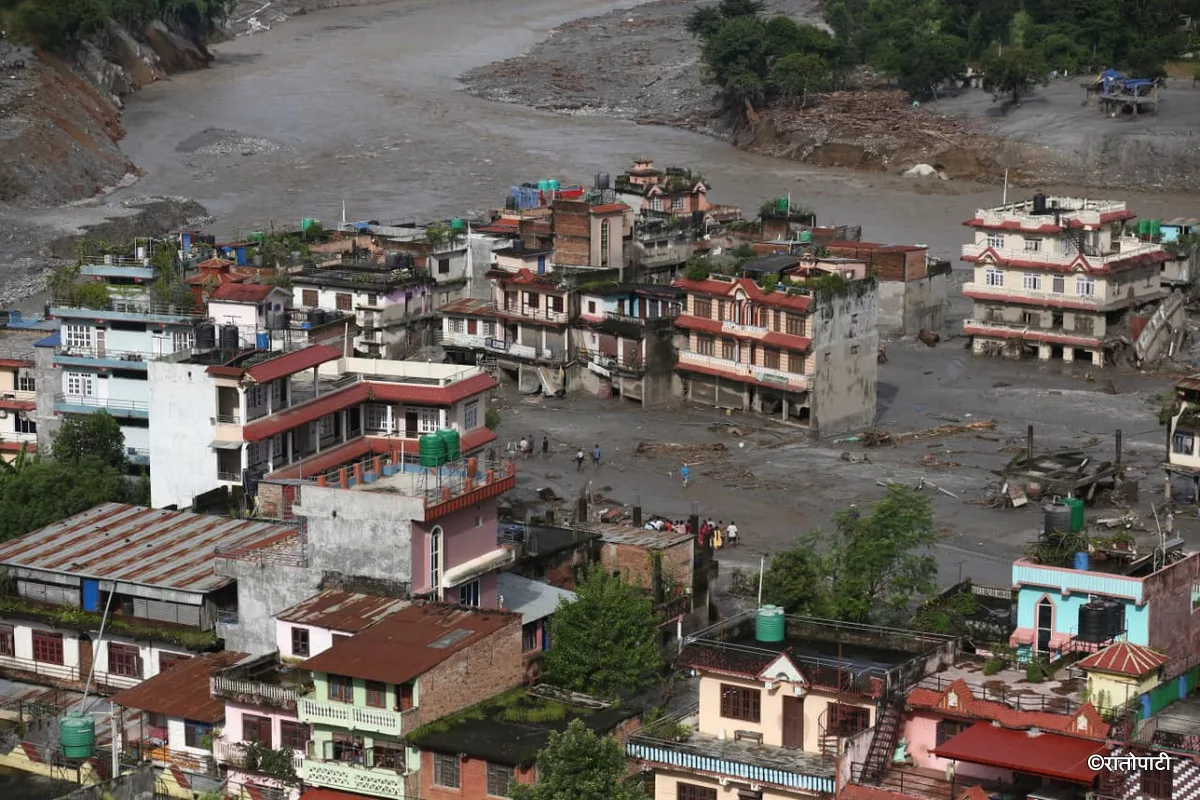भोटेकोसी र त्रिशूलीमा उच्च सतर्कता अपनाउन आग्रह, काठमाडौँसहित दुई दर्जन जिल्लामा बाढीको जोखिम