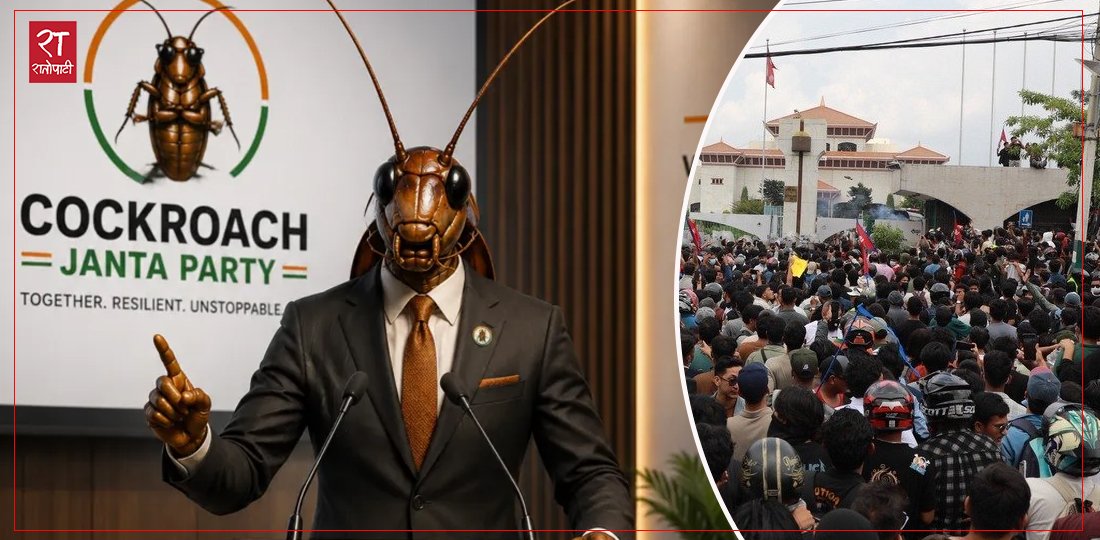 भारतमा कक्रोच जनता पार्टीको उदयलाई नेपालको जेनजी आन्दोलनसँग जोडेर चर्चा