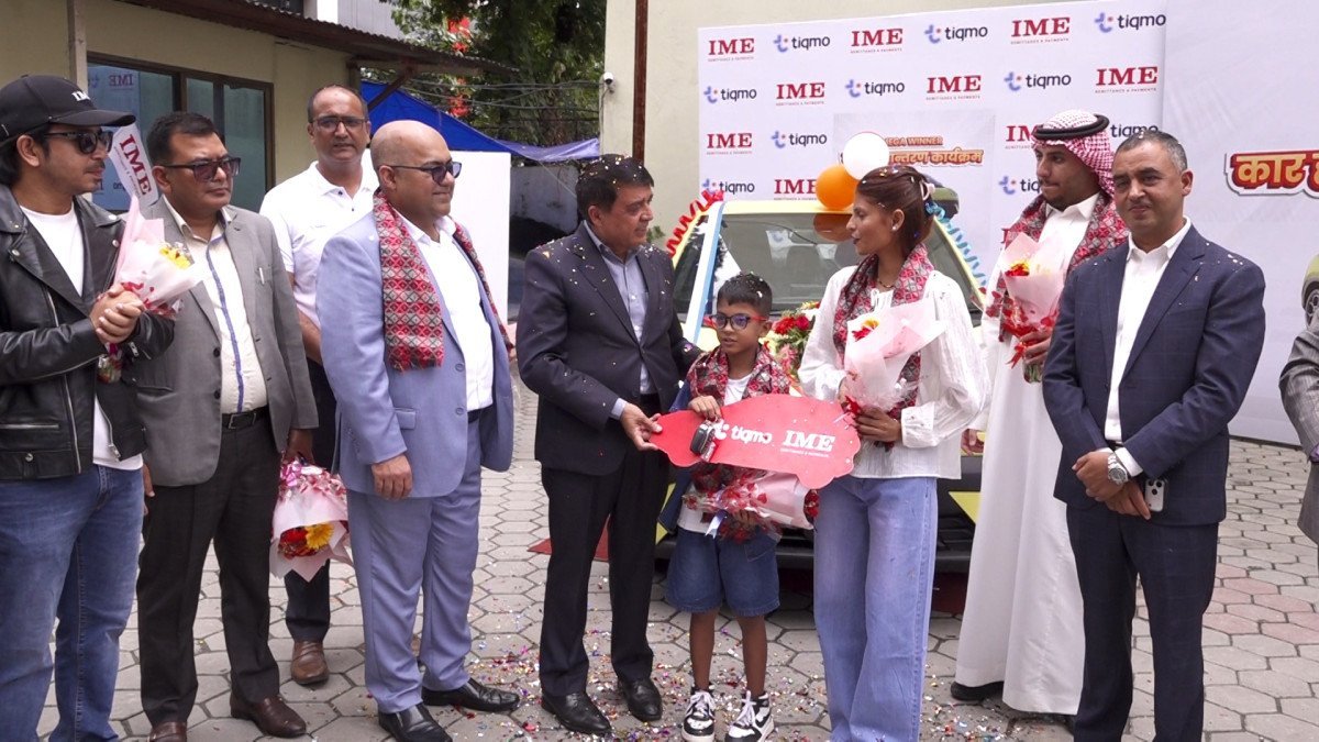 साउदीबाट आईएमई गर्दा अभिषेक कालाखेतीले जिते बीवाईडी एट्टो १ ईभी