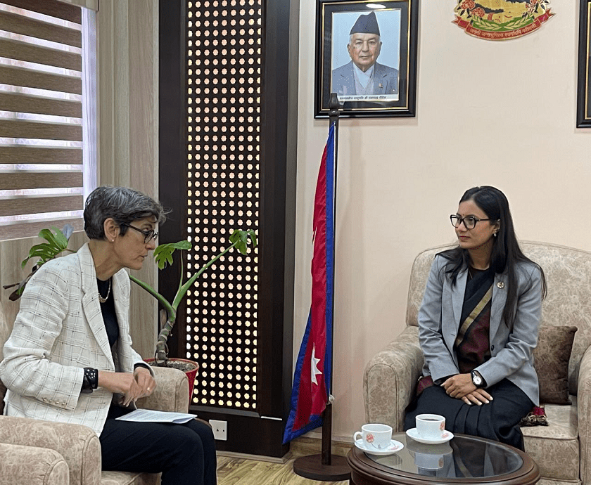 कानुनमन्त्री गौतम र स्वीस राजदूतबिच भेटवार्ता